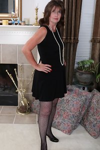 an elderly hairy pussy in a underwear